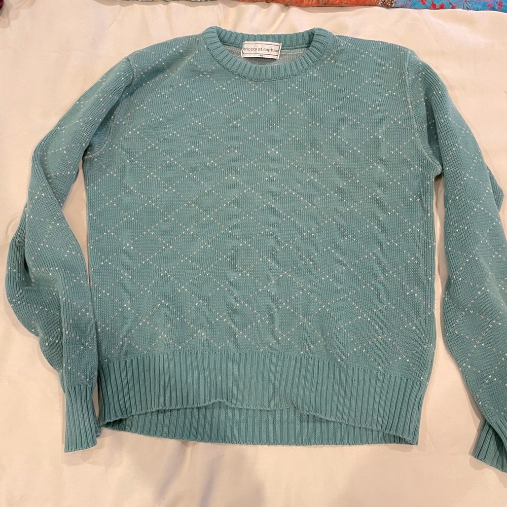100% cotton Vintage Green Sweater